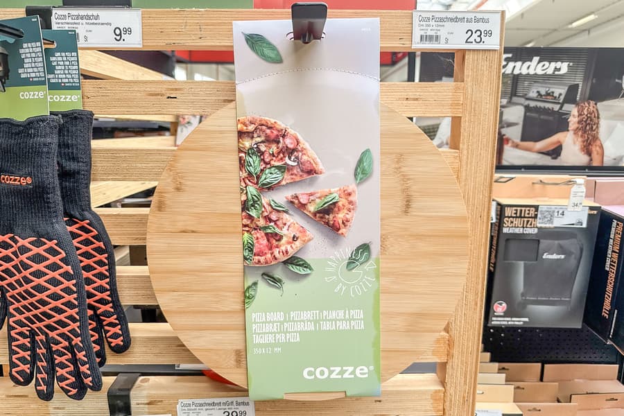 4 Bambus Pizzaschneidebretter Cozze
